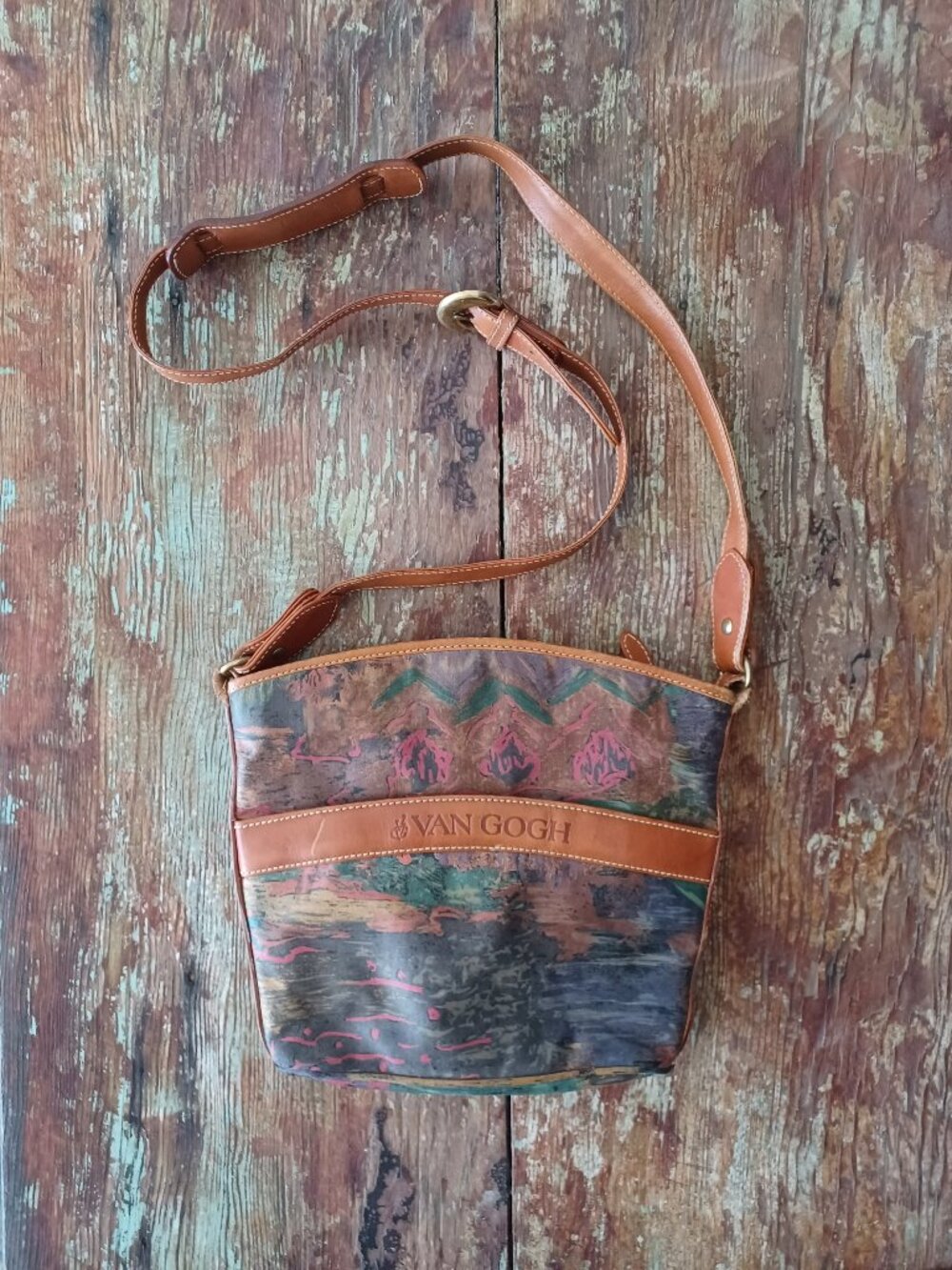 Vtg 1980s Van Gogh Crossbody Purse